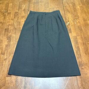 Charles Chang Lima Skirt 12 Womens Wool Black